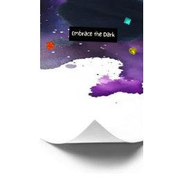 Celestial Black Cat Mystical Spirit Animal Cosmic Poster