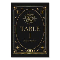 Celestial Black Gothic Tarot Bröllop