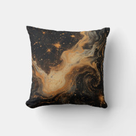 Celestial Black och Guld Kudde