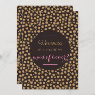 Celestial, blir du min Maid of honor Rosa Moody Inbjudningar