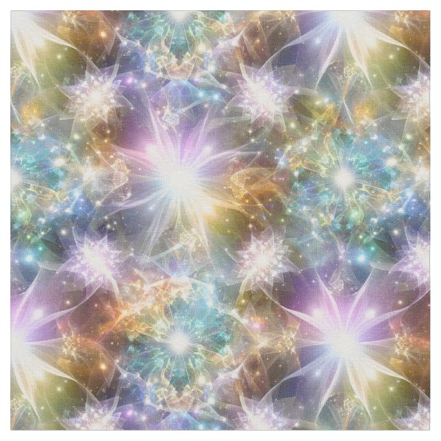 Celestial Bloom Fabric Tyg (Närbild)