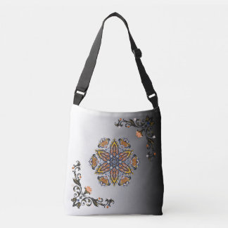 Celestial Bloom Mandala‑Stil Blommig Axelväska