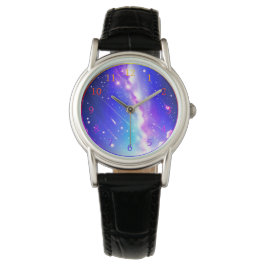 Celestial Blue och Rosa Galaxy Armbandsur
