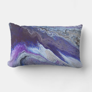 Celestial Blue & Purple Abstract Lumbarkudde