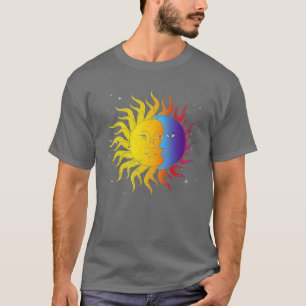 Celestial Bodies Måne astronomy Sol Astrology T Shirt