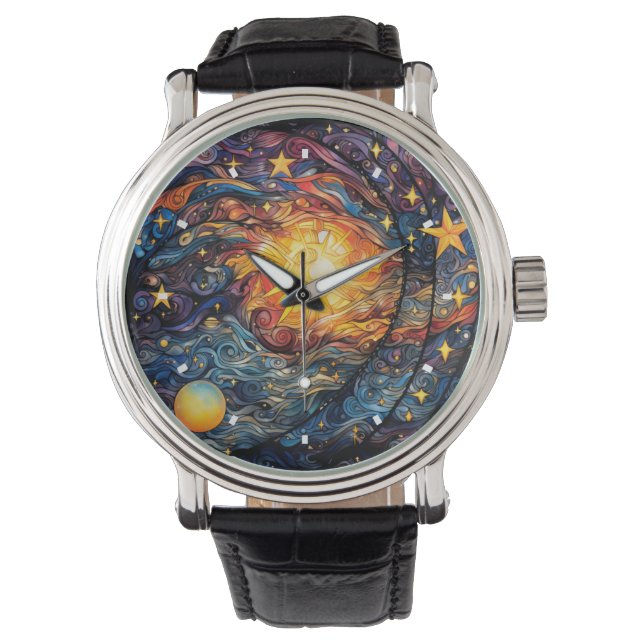 Celestial Bodies Watch Armbandsur (Framsida)