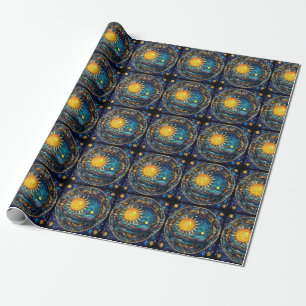 Celestial Bodies Wrapping Papper Presentpapper