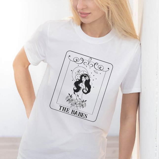 Celestial Boho Bachelorette Bride Babe Tarot Card T Shirt (Skapare uppladdad)