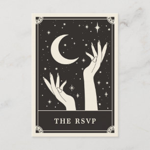 Celestial Boho Tarot måne Bröllop OSA Card Tilläggskort