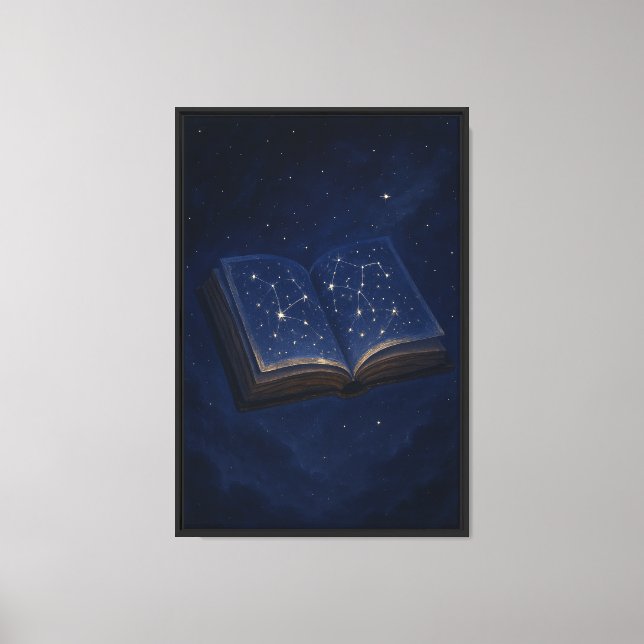 Celestial Bok i Stars Canvastryck (Framsida)