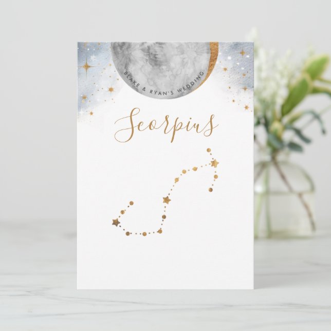 Celestial Bordsnummer, Scorpius Constellation (Stående Fram)