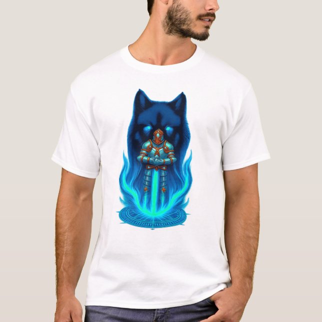 Celestial botanisk konst Handtexturerad måne & oli T Shirt (Framsida)