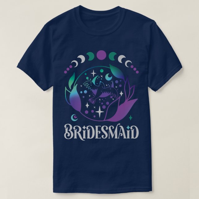 Celestial Bride Bridesmaid Bachelorette Party Wome T Shirt (Design framsida)