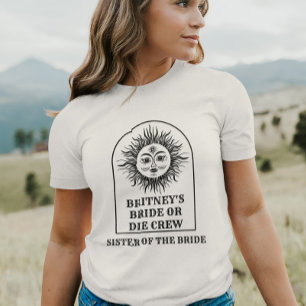Celestial Bröllopsdusch Brud eller dö-stammen T Shirt