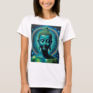 Celestial Buddha Cosmic Andlig Art Tee