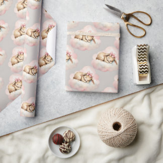 Celestial Bunny Rabbit Birthday Presentpapper