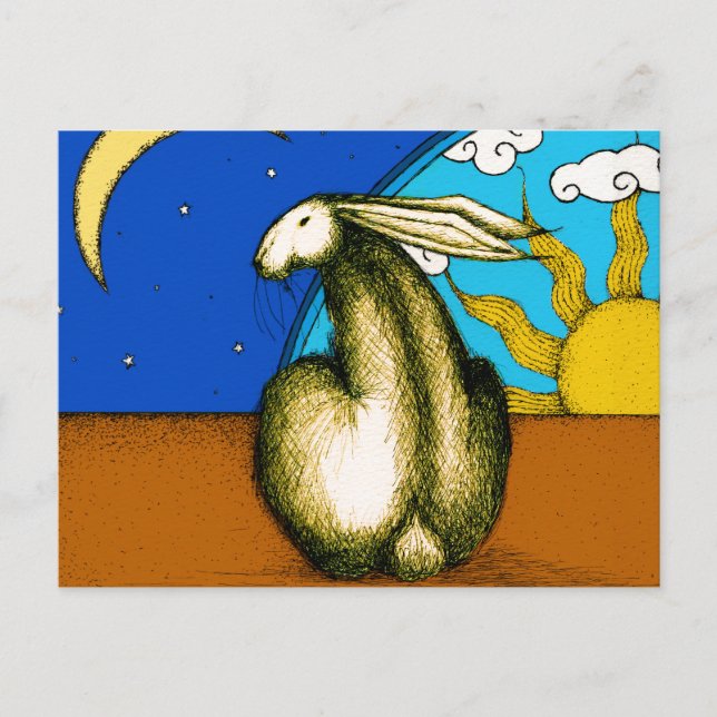 CELESTIAL BUNNY VYKORT (Framsida)