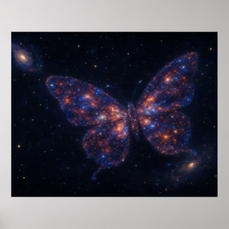 Celestial Butterfly Galaxy Poster