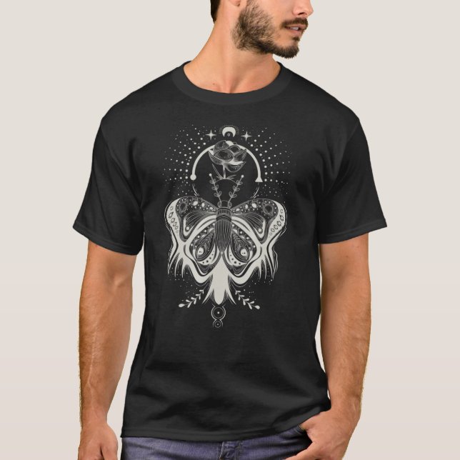 Celestial Butterfly Moth Ro T Shirt (Framsida)