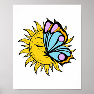 Celestial Butterfly Sol Poster