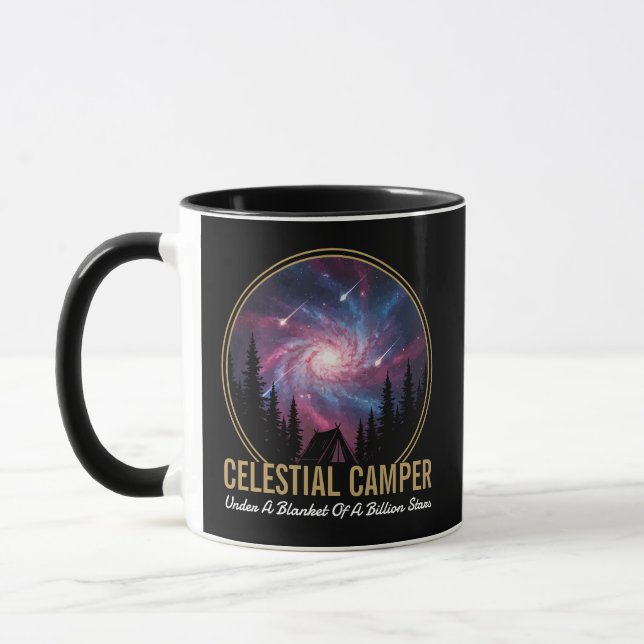 Celestial Camper Galaxy Night Scene Mugg (Vänster)