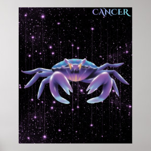 Celestial Cancer – Astrologi Konst Poster