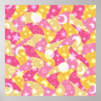 Celestial Candy Swirl Poster
