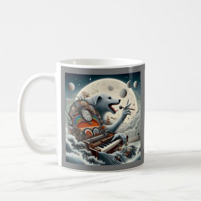 Celestial Canis Pianist Kaffemugg (Vänster)