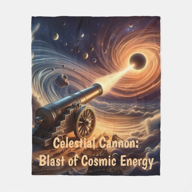 Celestial Cannon: Blast of Cosmic Energy Fleecefilt (Framsidan)