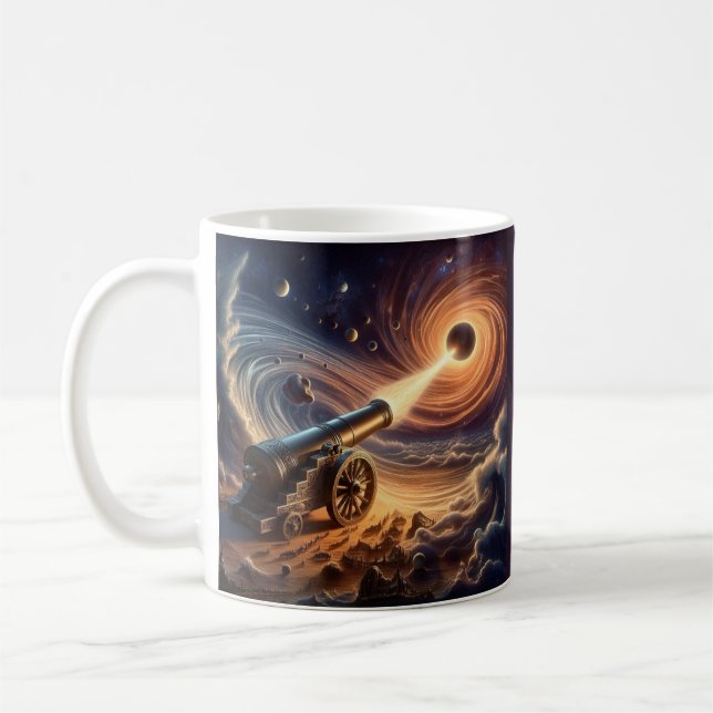 Celestial Cannon: Blast of Cosmic Energy Kaffemugg (Vänster)