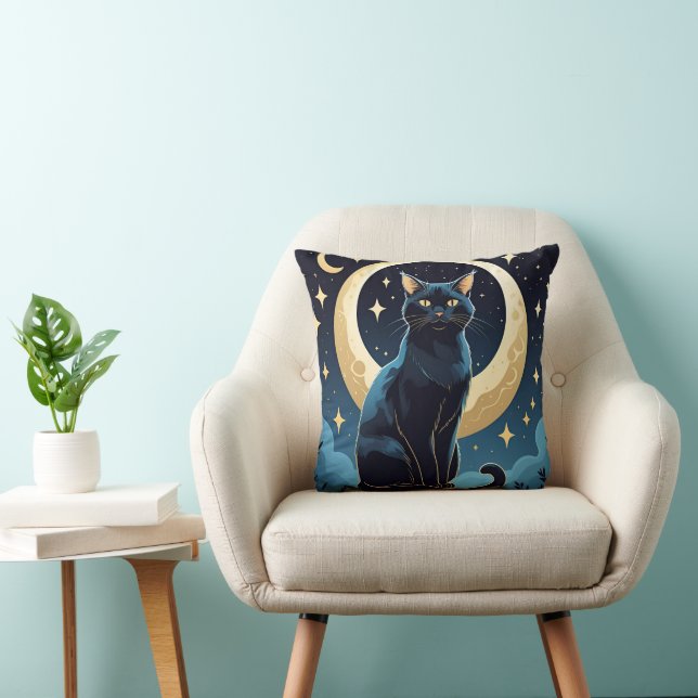 Celestial Cat Dekorativ kudde - Magic Moonlight &  (Stol)