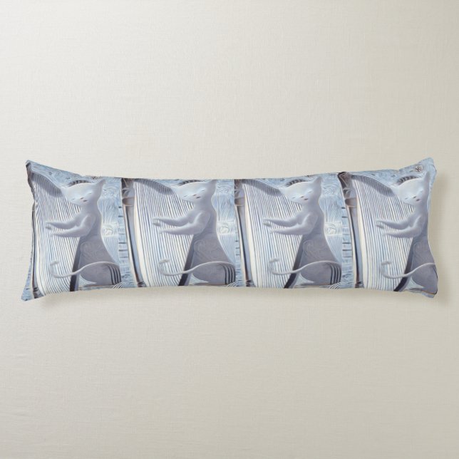 Celestial Cat Harp – Dreamy Body Pillow Kroppskudde (Framsidan)