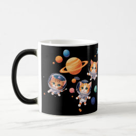 Celestial Cats Morphing Mug – Astronaut Cats Among Magisk Mugg