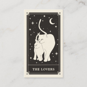 Celestial Cats Tarot Bröllop spara datum Card Visitkort