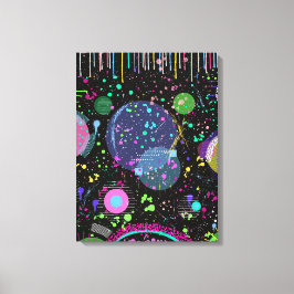 Celestial Celebrations: Maximalist Abstract Art  Canvastryck