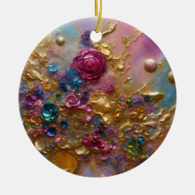 Celestial Circles Ceramiska prydnadsföremål Julgransprydnad Keramik (Framsidan)