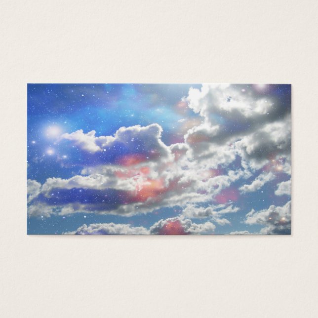 Celestial Clouds Visitkort (Framsidan)