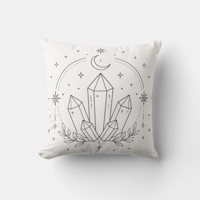 Celestial Coloring Book Kudde | Ädelstenar (Framsida)