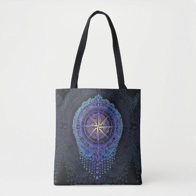 Celestial Compass Mandala Tygkasse (Framsida)