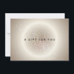 Celestial Confetti Glow Guld gift-certifikat<br><div class="desc">Koordinerar 1201.00 till Celestial Confetti Glow Guld-visitkortsmallen. En vacker,  tydlig design är eterisk och unik. Den här presentcertifikatmallen är underbar för boutiques,  salon,  makeup artists m.fl. © 1201AM-KREATIV</div>