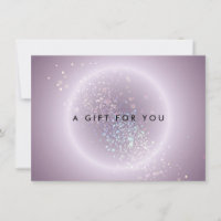 Celestial Confetti Glow Lila Gift-certifikat