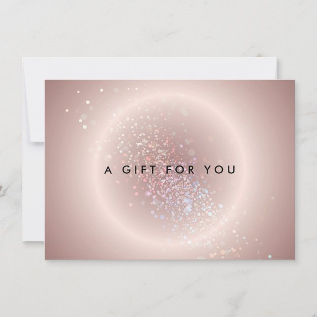 Celestial Confetti Glow Rosa Gift-certifikat (Framsida)