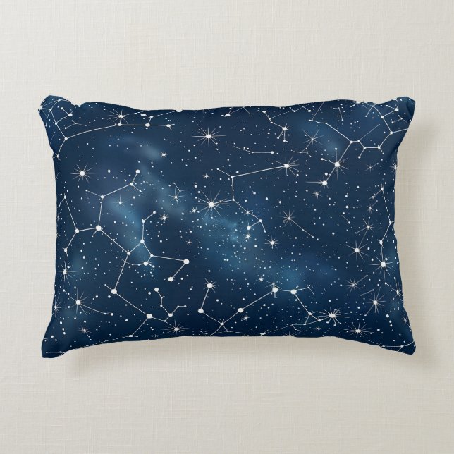Celestial Constellation - Stjärnighet (4) Prydnadskudde (Framsidan)
