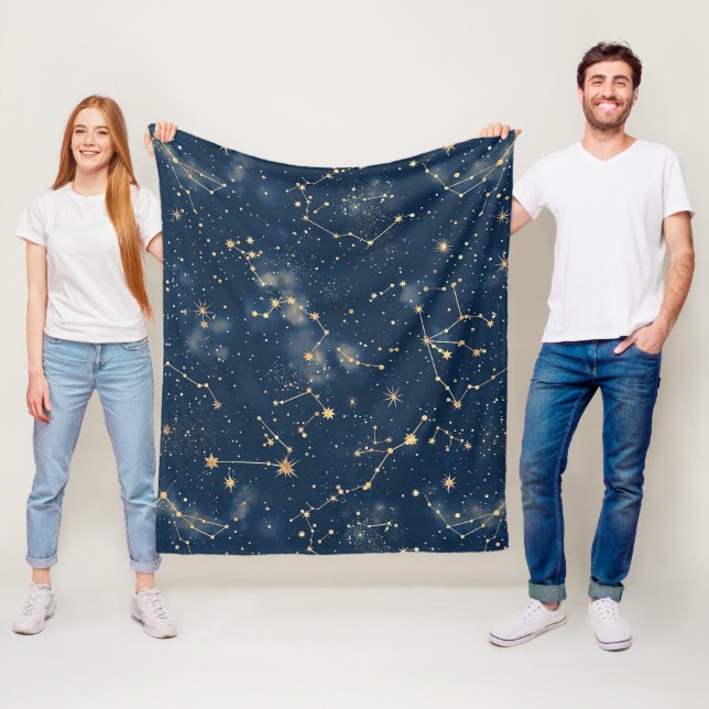 Celestial Constellation - Stjärnighet (5) Fleecefilt (På plats)