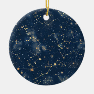 Celestial Constellation - Stjärnighet (5) Julgransprydnad Keramik