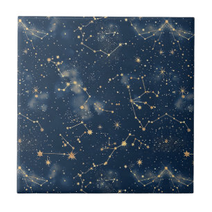 Celestial Constellation - Stjärnighet (5) Kakelplatta
