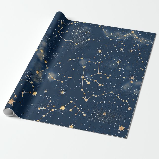 Celestial Constellation - Stjärnighet (5) Presentpapper (Utrullad)