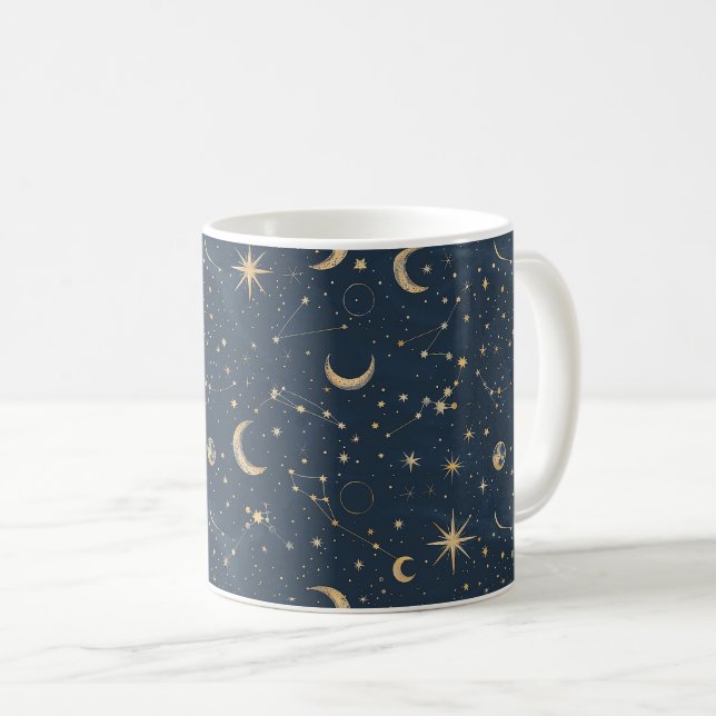 Celestial Constellation - Stjärnnatten (1) Kaffemugg (Framsida höger)