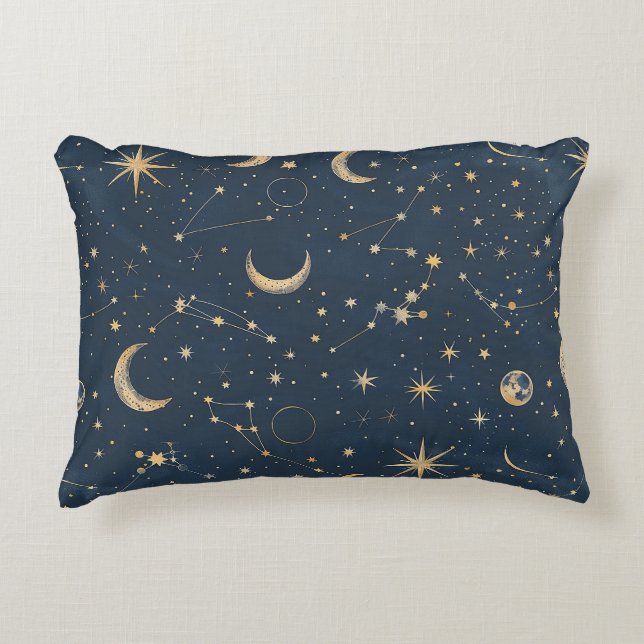 Celestial Constellation - Stjärnnatten (1) Prydnadskudde (Framsidan)