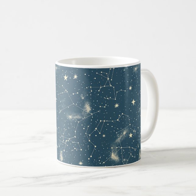 Celestial Constellation - Stjärnnatten (2) Kaffemugg (Framsida höger)